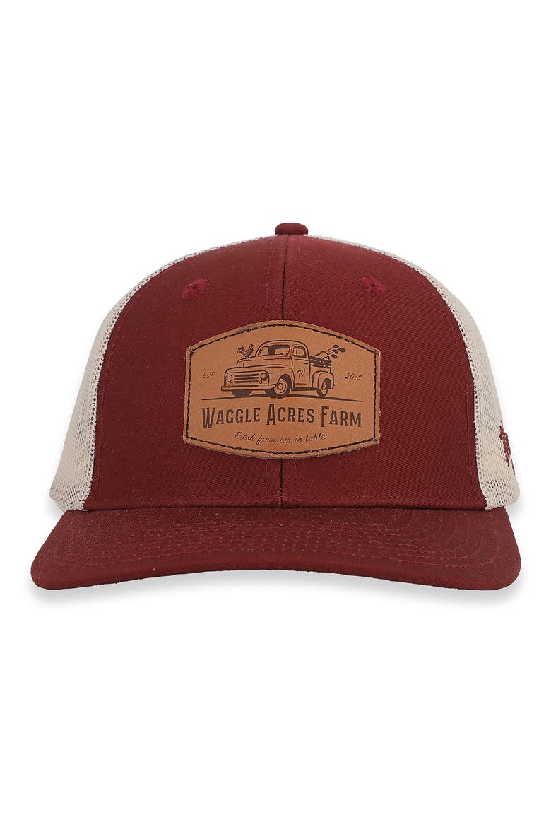 Acres Trucker Hat, Alternate, color, RED