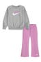 Kids' New Impressions Crewneck Top & Flared Leggings Set
