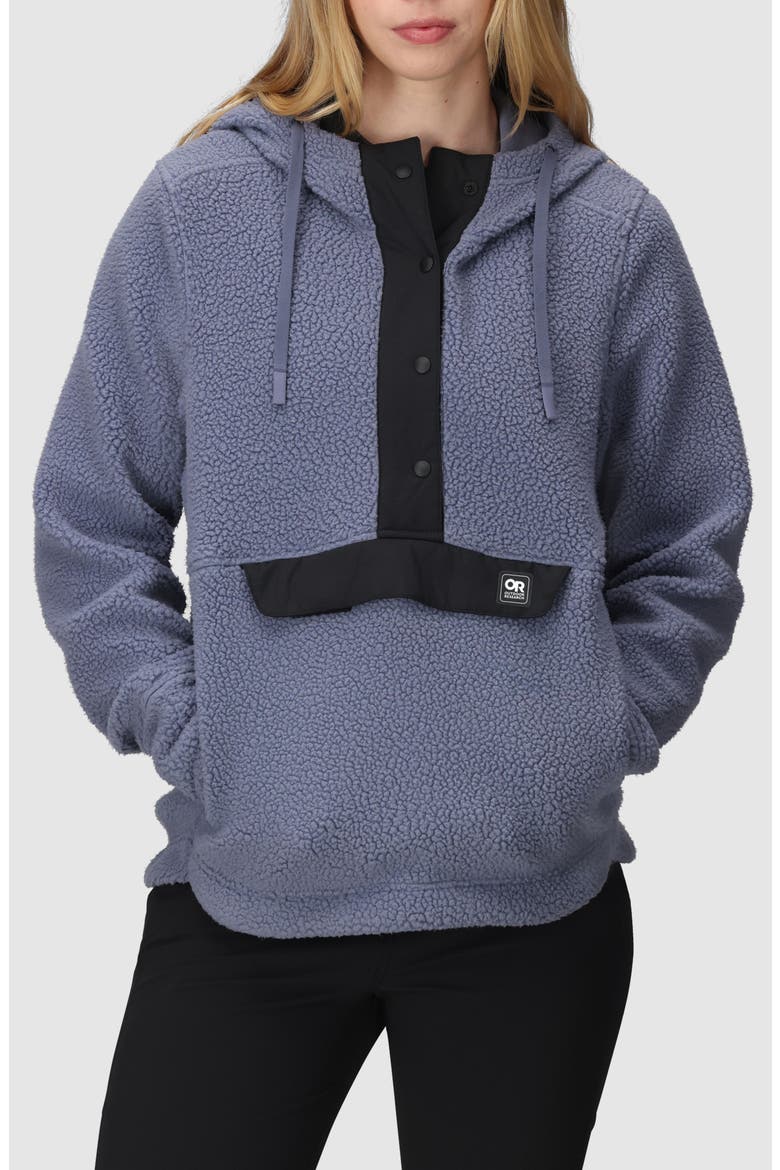 Grayland High Pile Fleece Hoodie, Main, color, SUMMIT