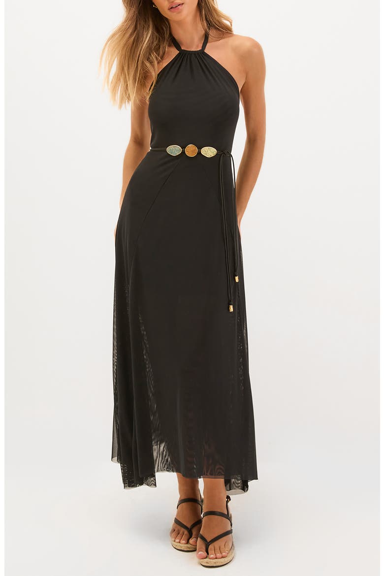 nordstrom black halter dress Women's Vix Paula Hermanny Lelia Long Dress - Black