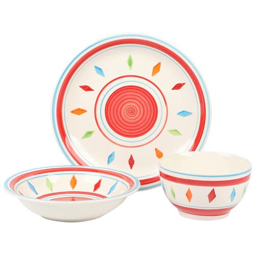 Gibson Home Heidy 12 Piece Durastone Dinnerware Set In Multi