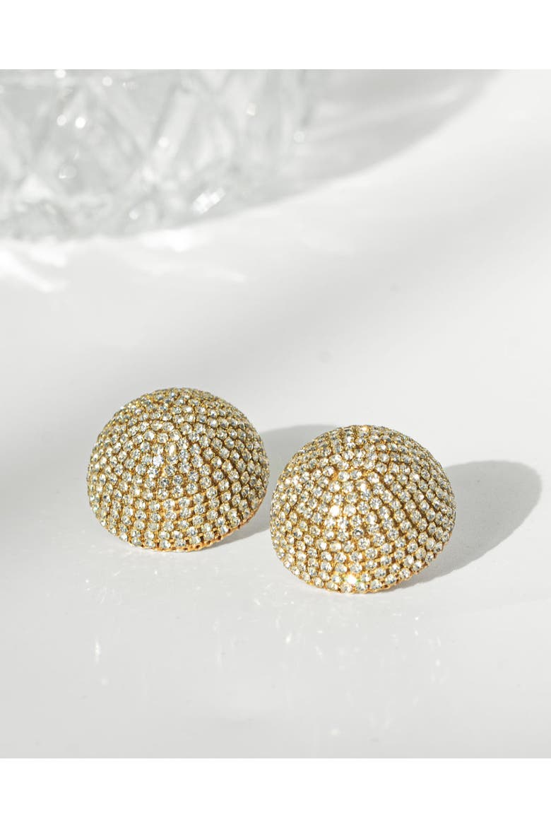 Gaia Glam Mini Earrings, Alternate, color, Bold Gold