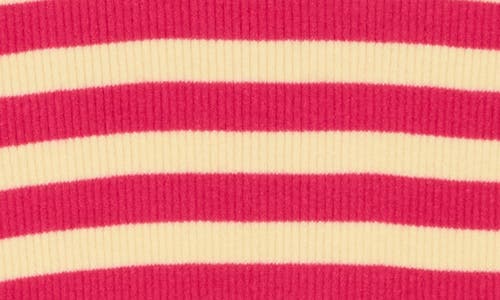 Frnch Blake Stripe Sweater In Pink