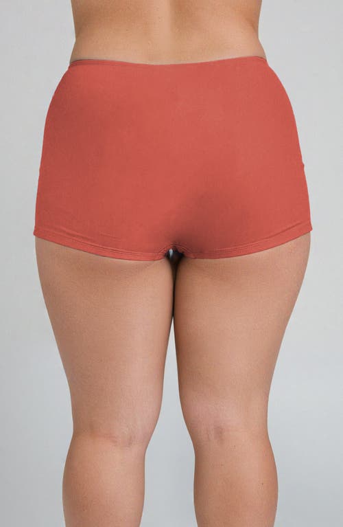 Calypsa Plus Size Boyshorts In Brown