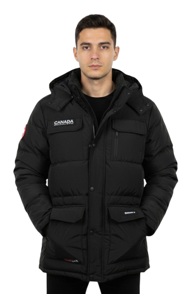 CANADA WEATHER GEAR Men
s Heavyweight Hooded Puffer Jacket, Main, color, 