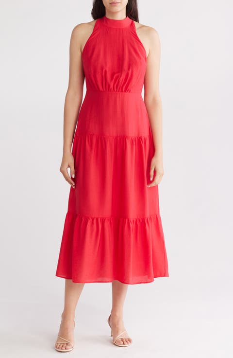 High Neck Maxi Dress