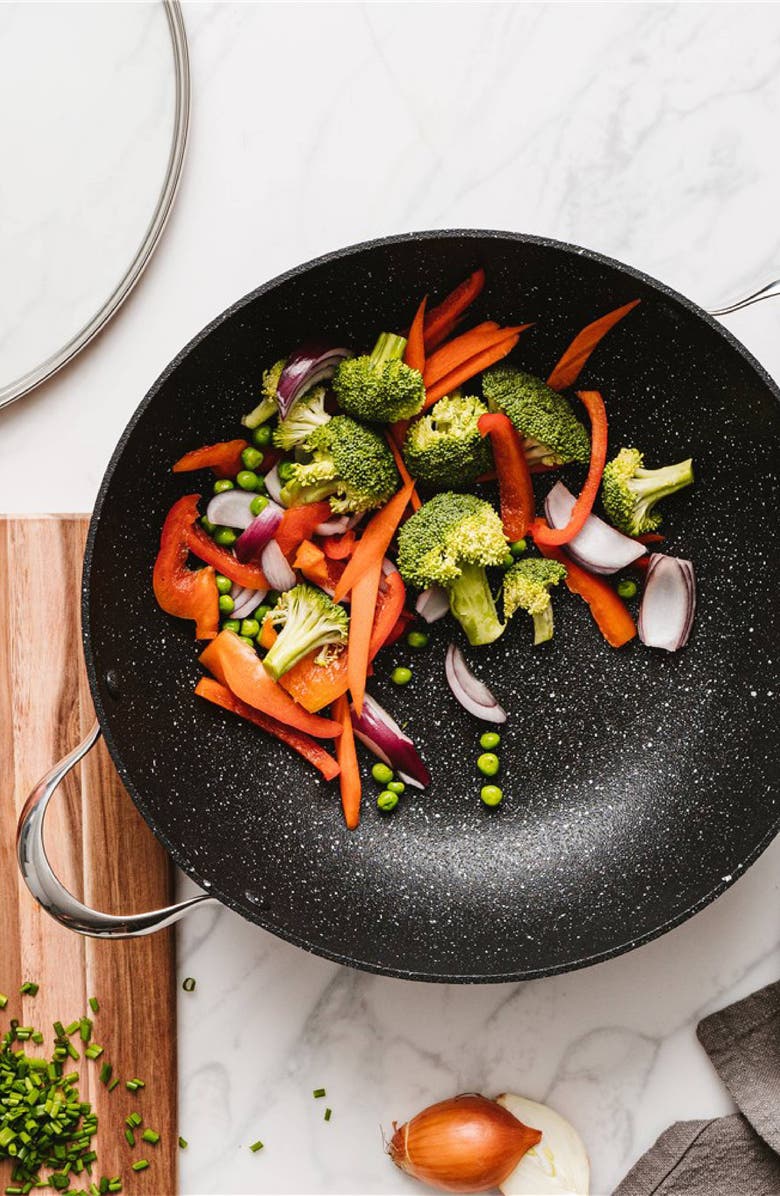 Cuisine::pro<sup>®</sup> IRONROC<sup>™</sup> 5.9 Qt All-in-One Pan with Lid, Alternate, color, Black