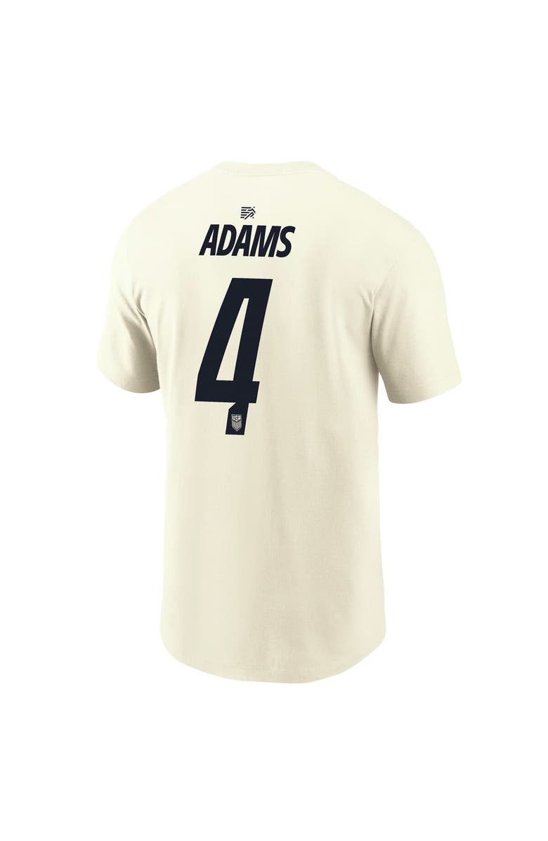 Nike Men's Nike Tyler Adams Cream USMNT Home Name & Number T-Shirt, Alternate, color, Cream