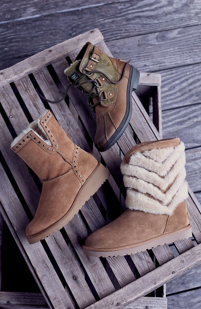 UGG<sup>®</sup> Cecile Waterproof Boot, Alternate, color,