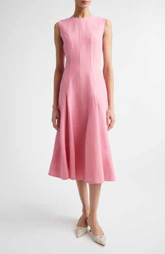 Benicia Wool Crepe Midi Dress
