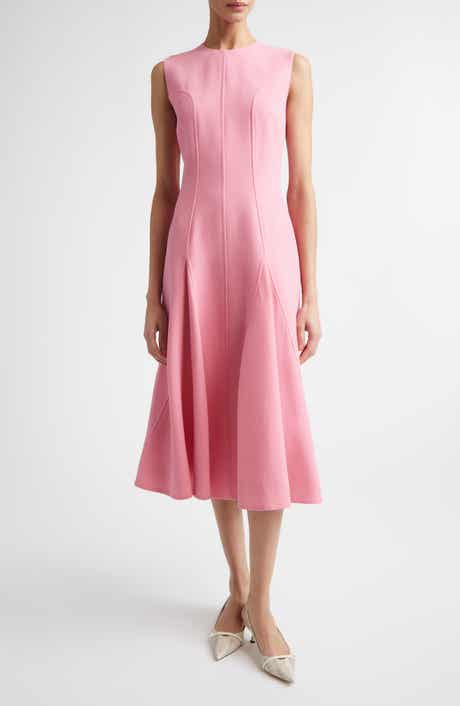 Benicia Wool Crepe Midi Dress