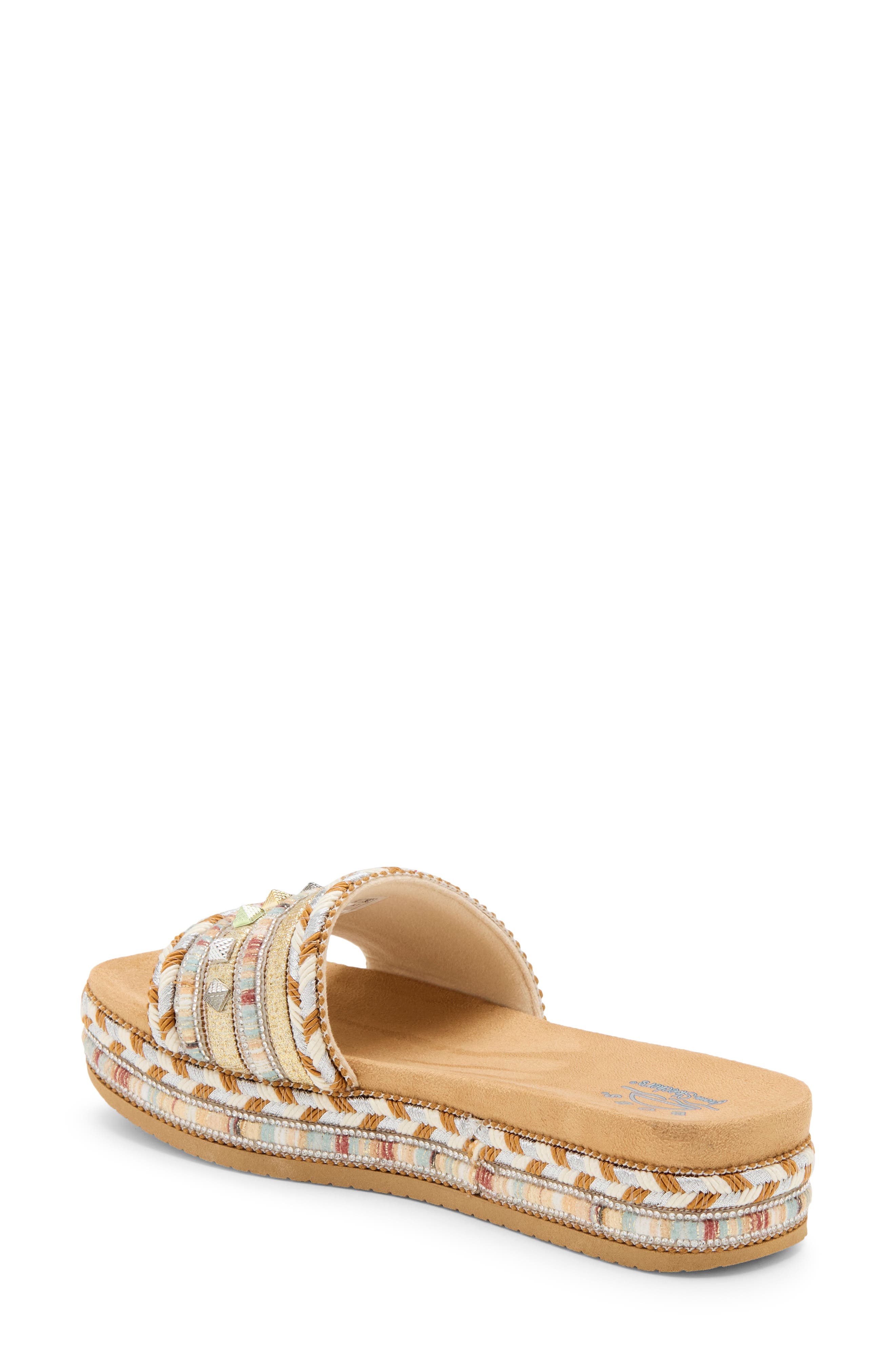 BOBS Misty Kiss Beachy Bliss Espadrille Slide Sandal, Alternate, color, MLT