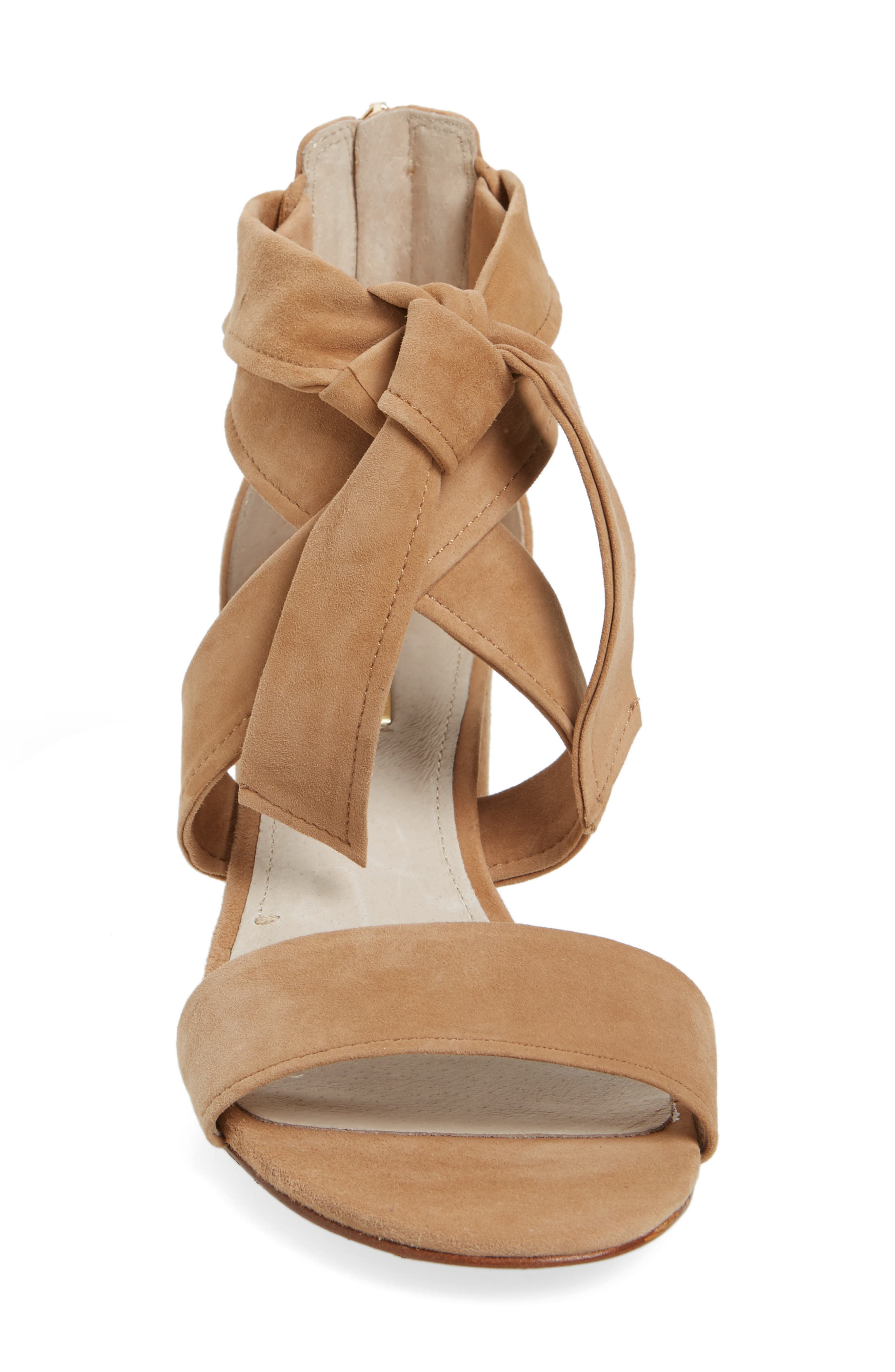 Gia Block Heel Sandal, Alternate, color, TRUE TAN SUEDE