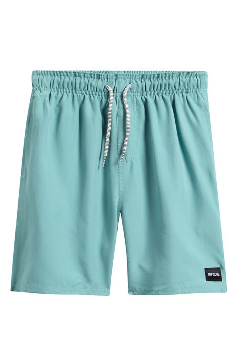 Kids' Offset Volley Swim Trunks (Big Kid)