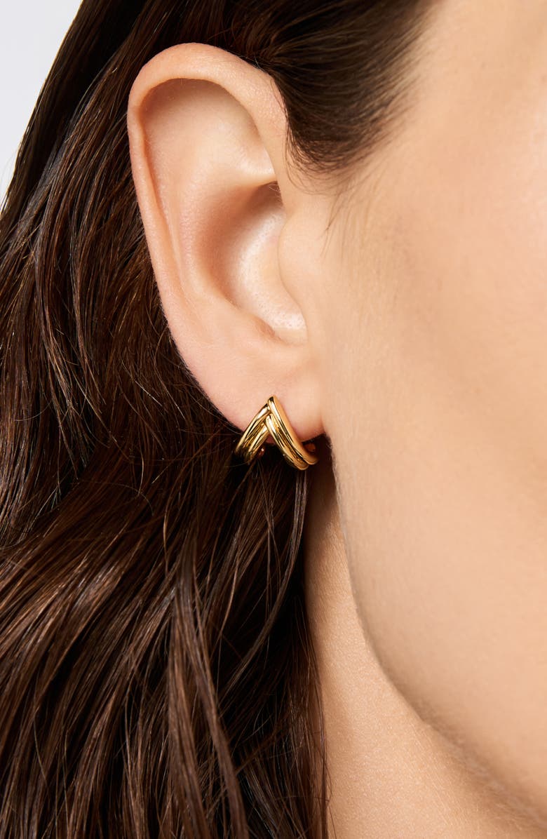 Ana Luisa Gold Stud Earrings - Karessa, Alternate, color, Gold