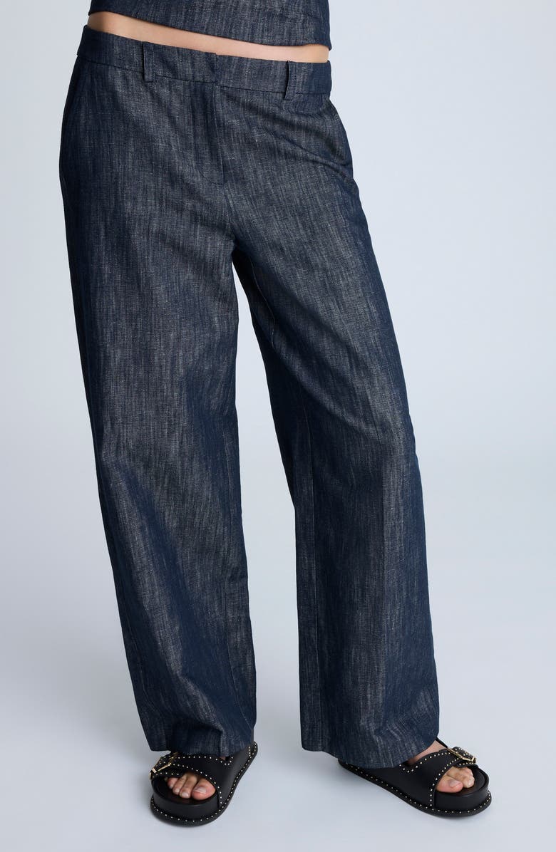 Kenneth Cole Wide Leg Pants, Alternate, color, 