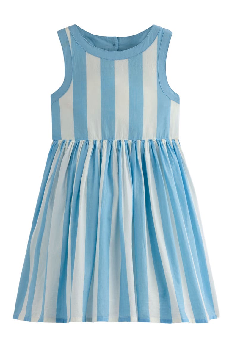 Kids' Harlow Stripe Strappy Cotton Sundress, Main, color, CLOUD BLUE CHERRY STRIPE