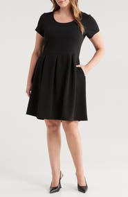 24seven Comfort Apparel Scoop Neck Knit Dress
