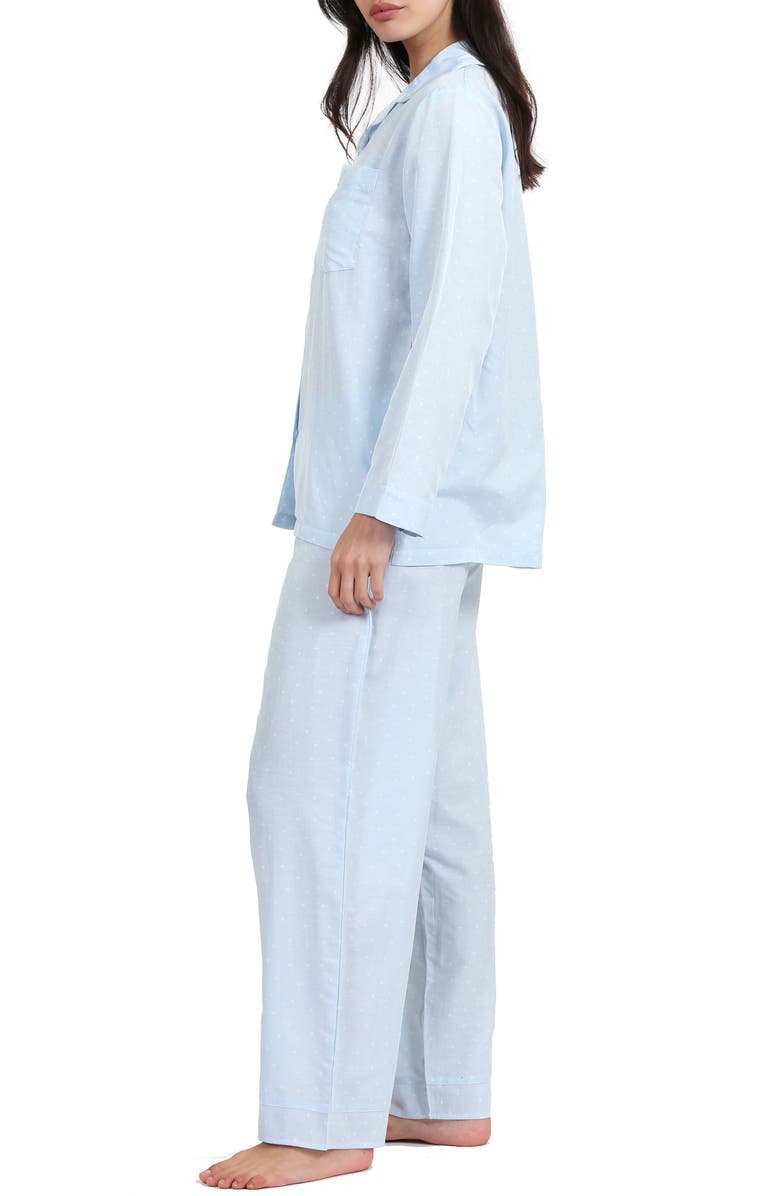 Papinelle Spot Print Cotton & Silk Pajamas, Alternate, color,