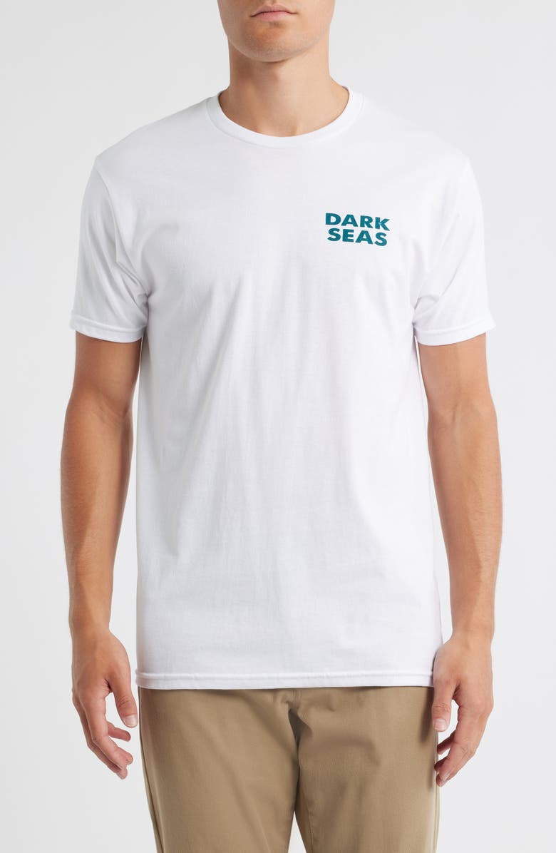 DARK SEAS Steelhead Cotton Logo Graphic T-Shirt, Main, color, White