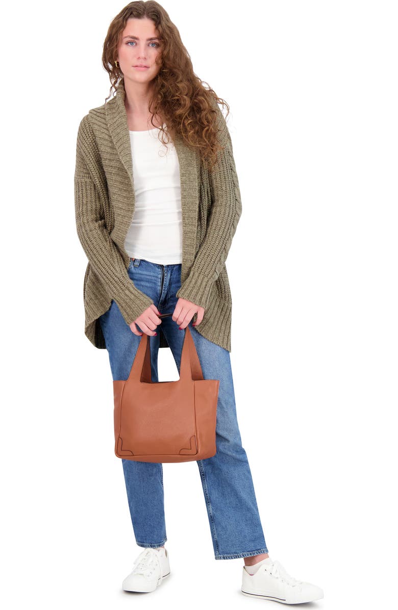 FRED BY FRED SEGAL Leather Tote Bag, Alternate, color,