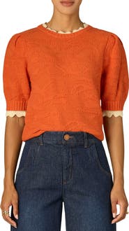 Wit & Wisdom Puff Sleeve Sweater