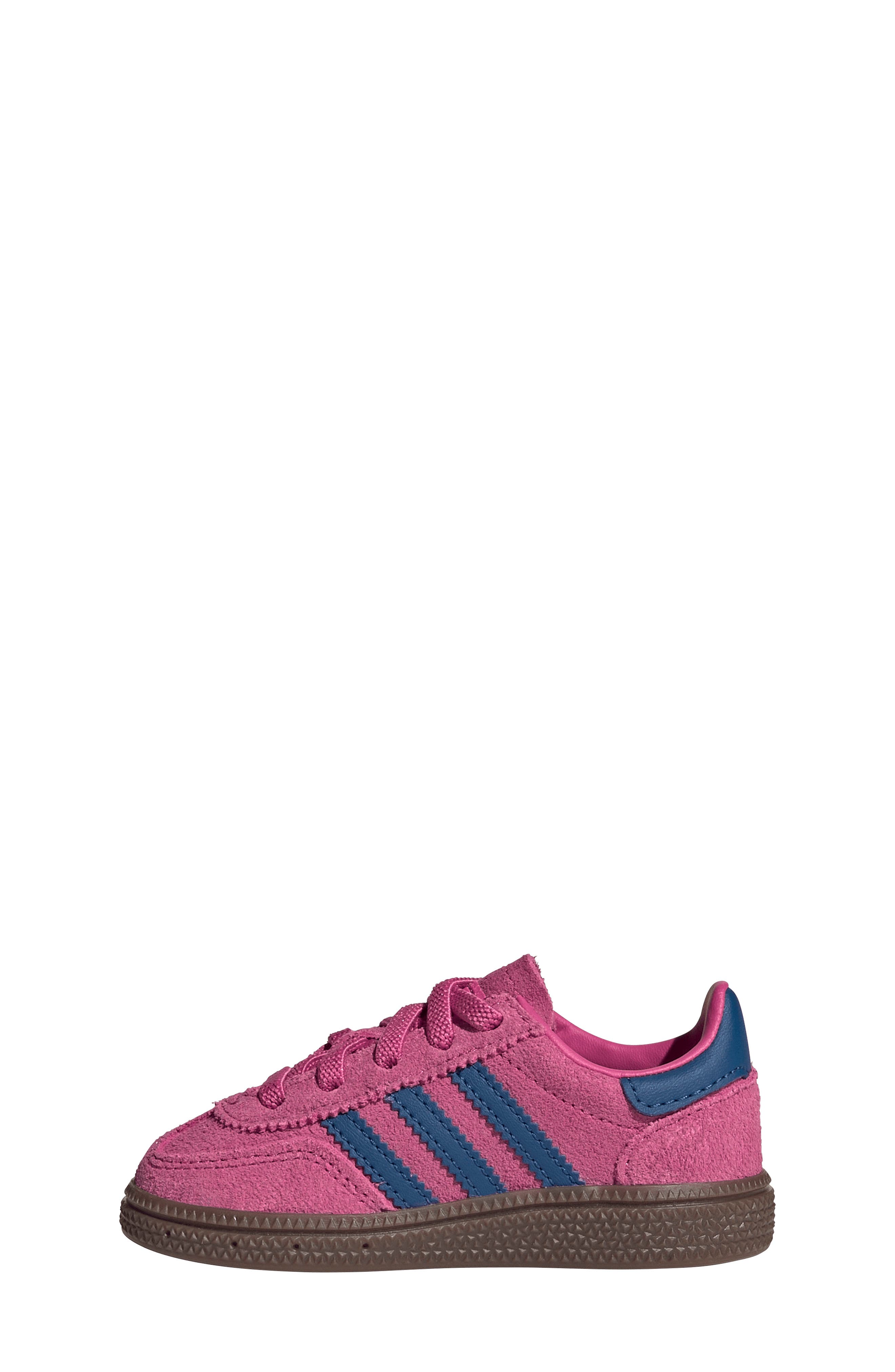 adidas Kids' Handball Spezial Sneaker, Alternate, color, Shock Pink/ Marine/ Gum
