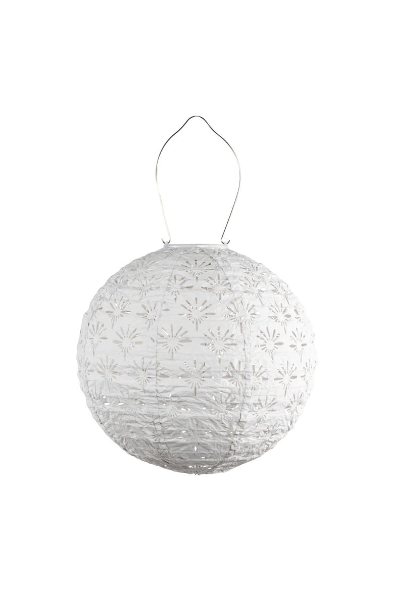 Soji Stella - Deco Globe Solar Lantern, Main, color, White