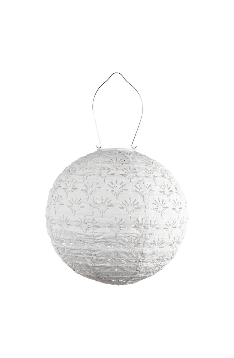 Allsop Home & Garden Soji Stella - Deco Globe Solar Lantern, Main, color, White