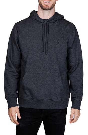 Tailorbyrd Cotton French Terry Hoodie In Gray