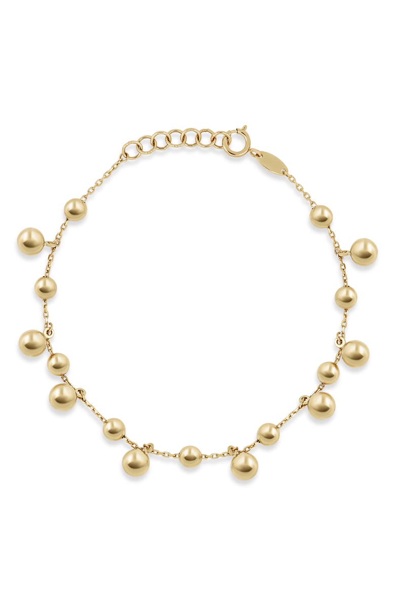 Bony Levy 14K Gold Sphere Station Bracelet, Main, color, 