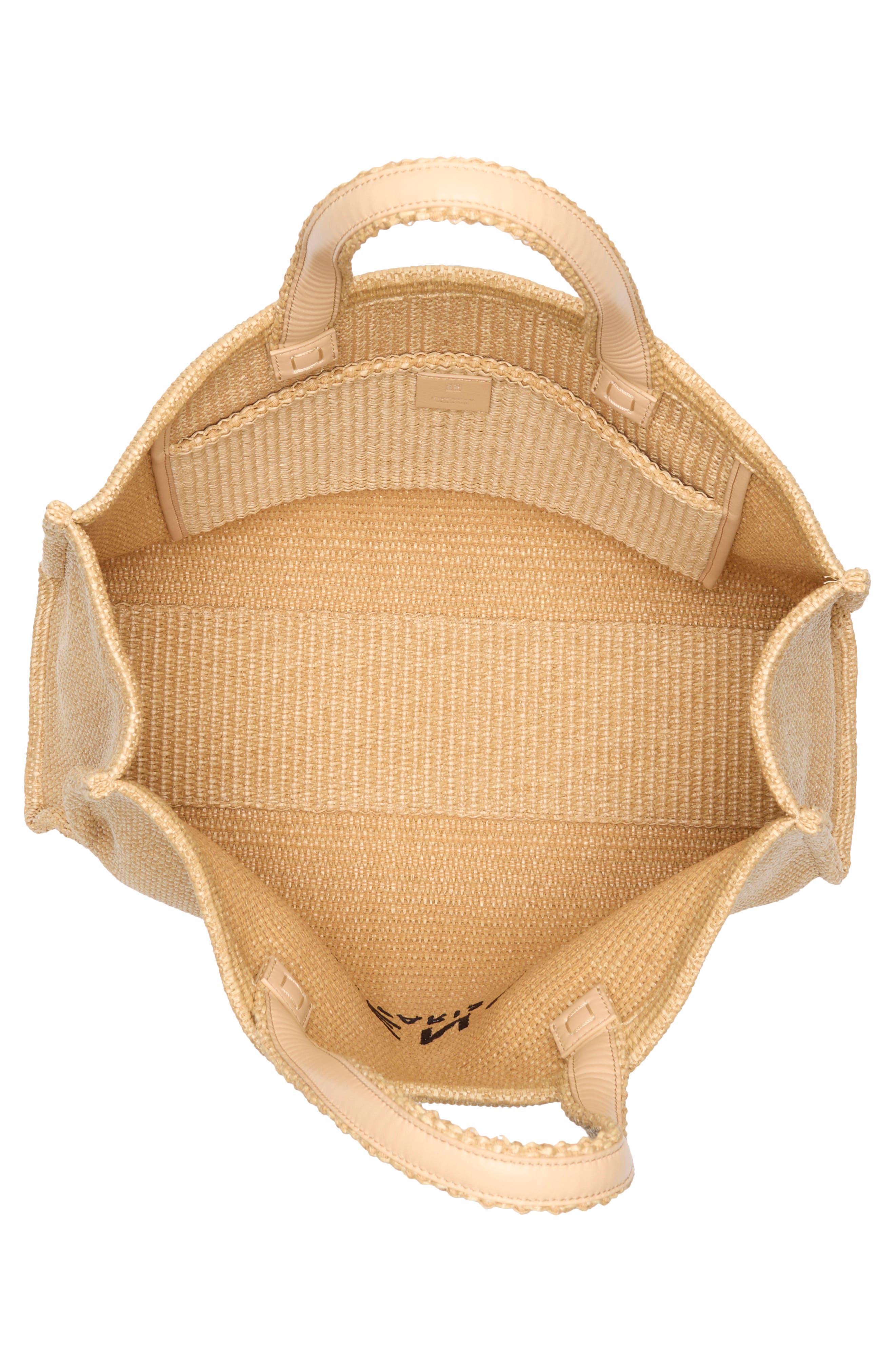 Givenchy Logo Raffia Tote, Alternate, color, Natural