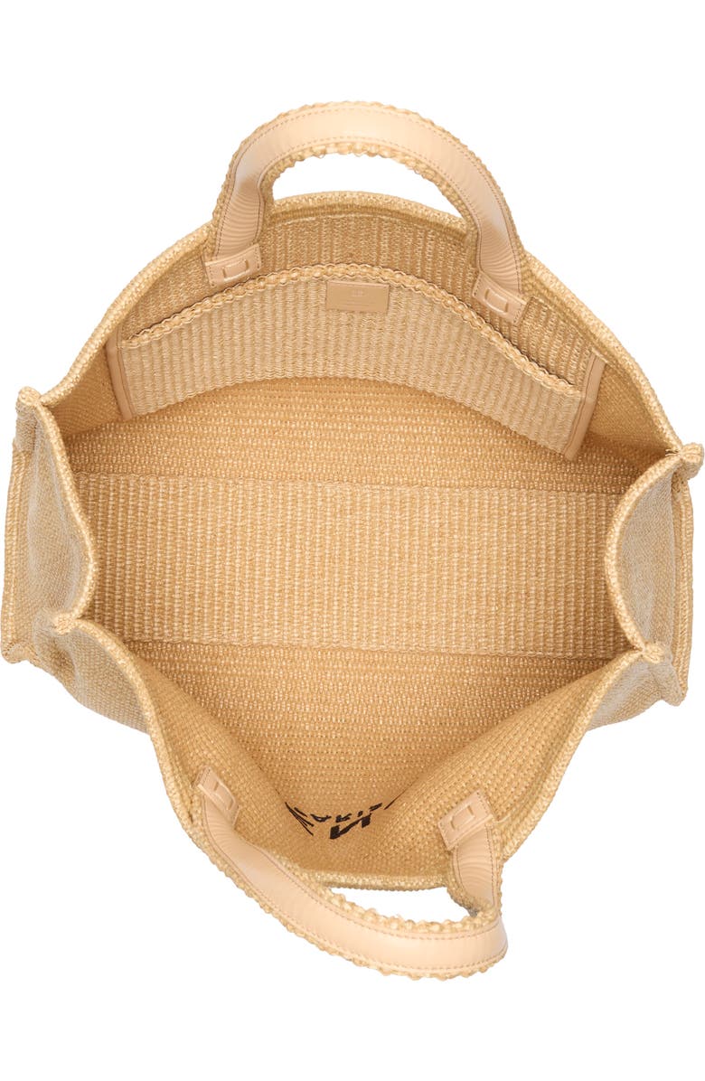 Givenchy Logo Raffia Tote, Alternate, color, Natural