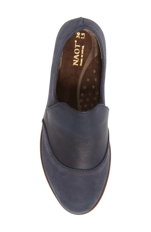 Naot Angin Loafer In Navy Velvet/soft Ink