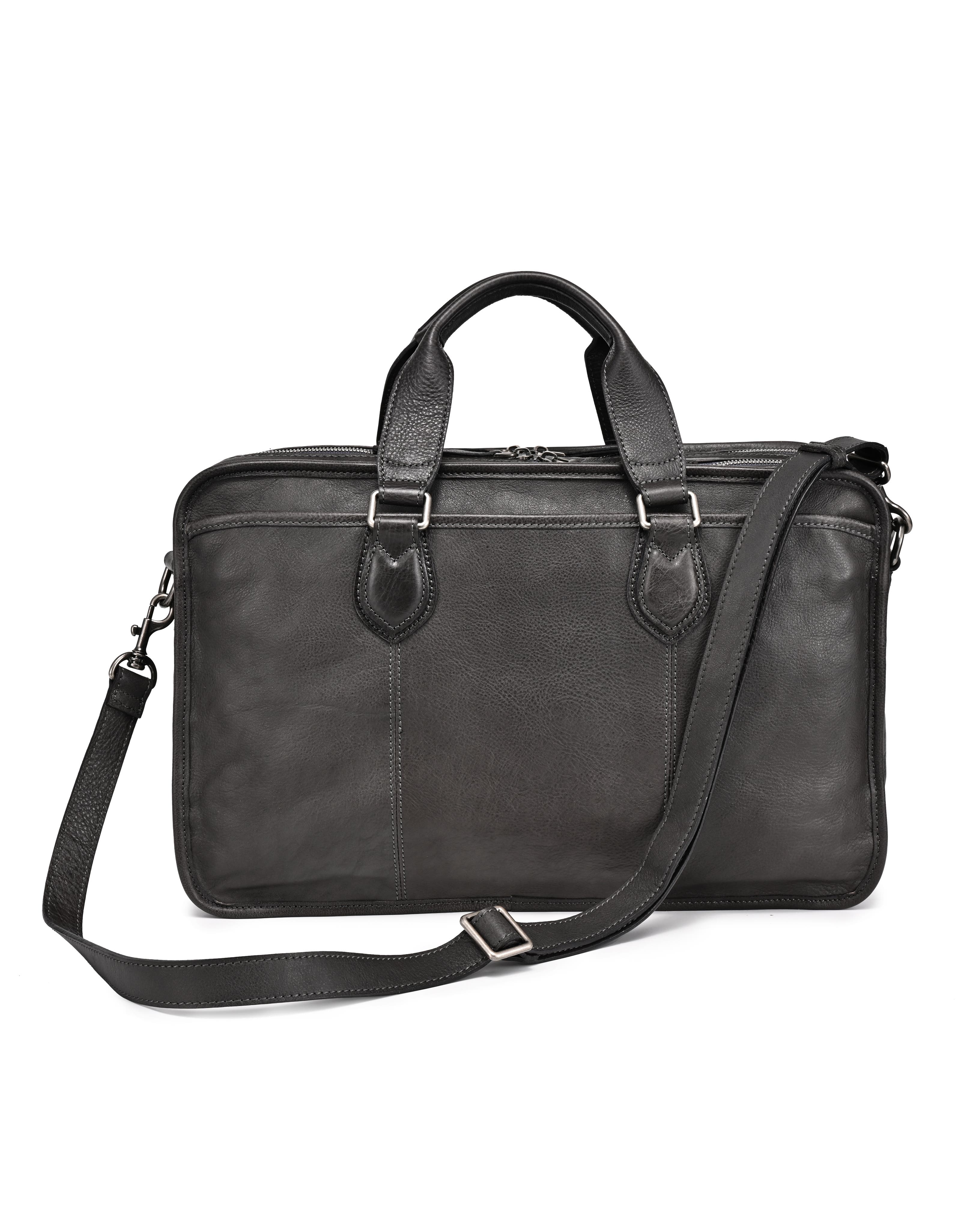Speedwell Genuine Leather Structured Heritage Briefcase, Alternate, color, Slate