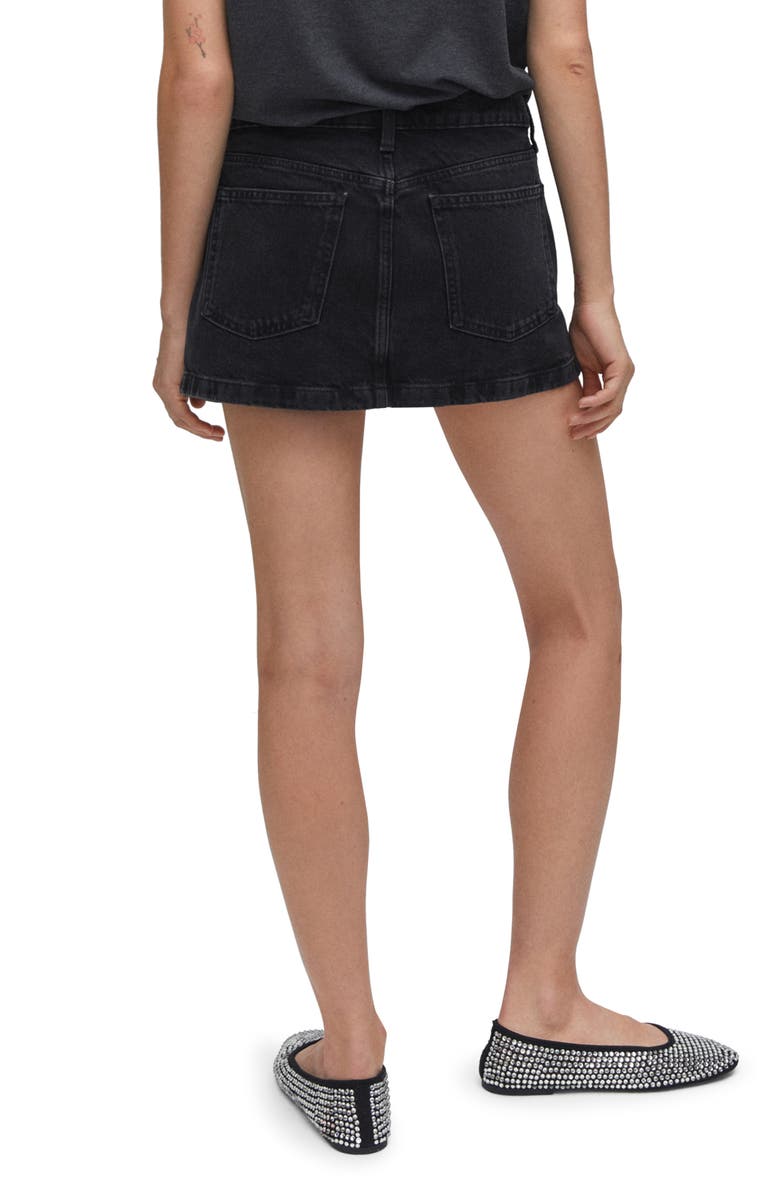 MANGO Denim Miniskirt, Alternate, color,