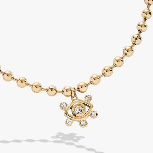 Alex And Ani Evil Eye Ball Chain Bracelet In Gold