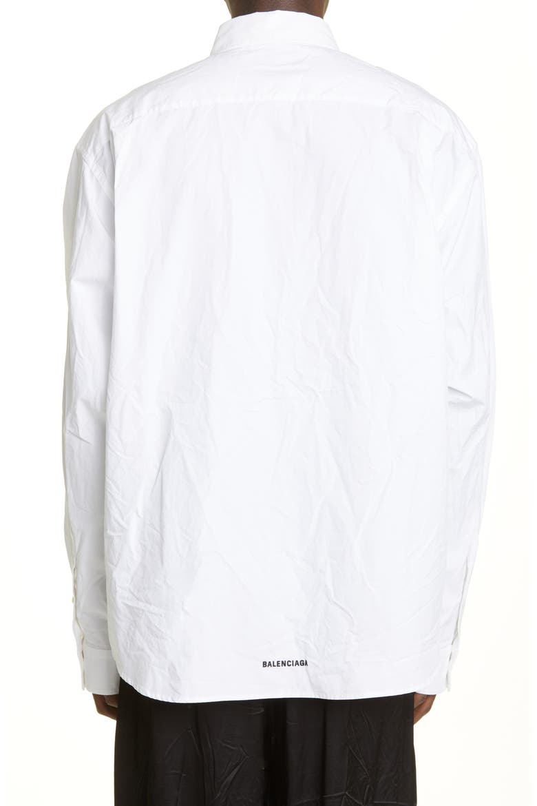 Basic White Button-Down Shirt, Alternate, color, WHITE