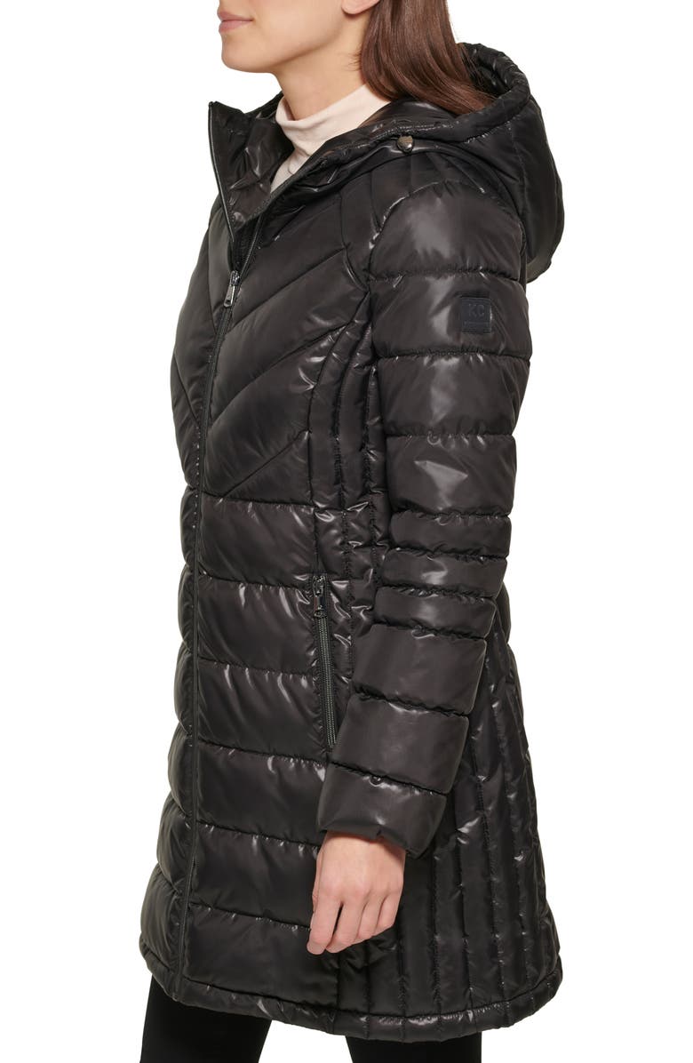 Kenneth Cole New York New York Hooded Puffer Coat, Alternate, color, 