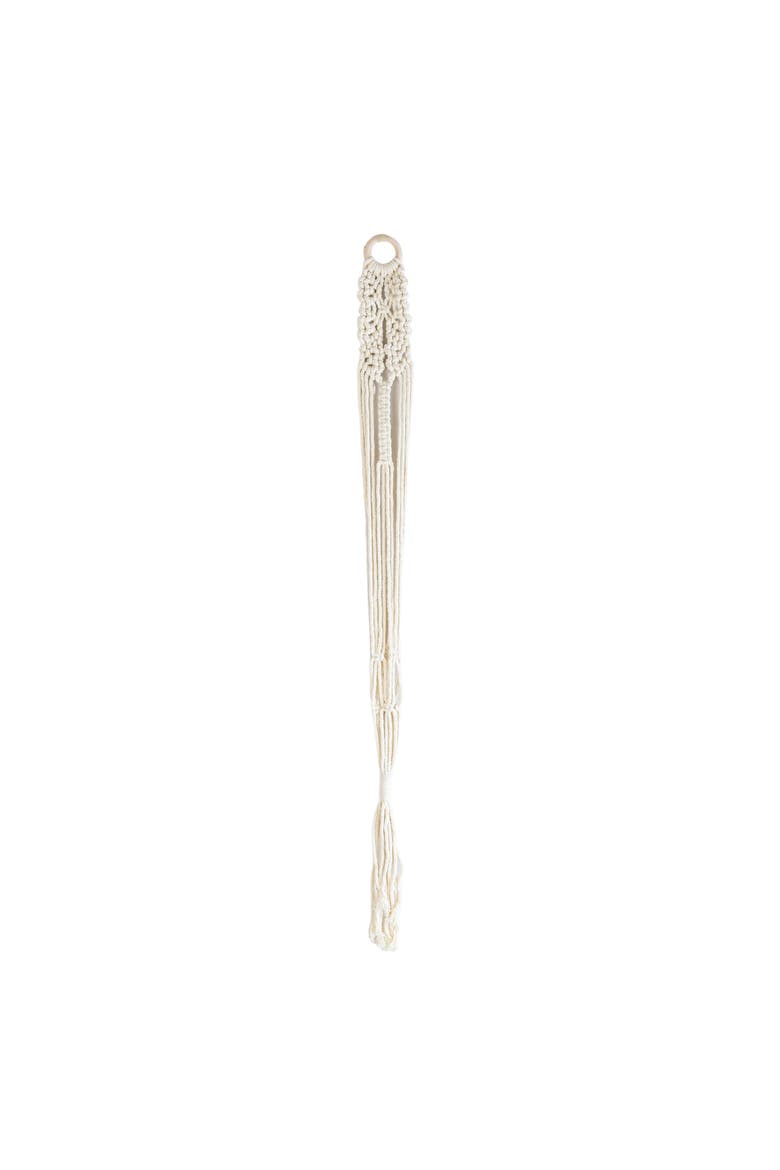Macrame White Cotton Plant Hanger Rope 47", Main, color, White