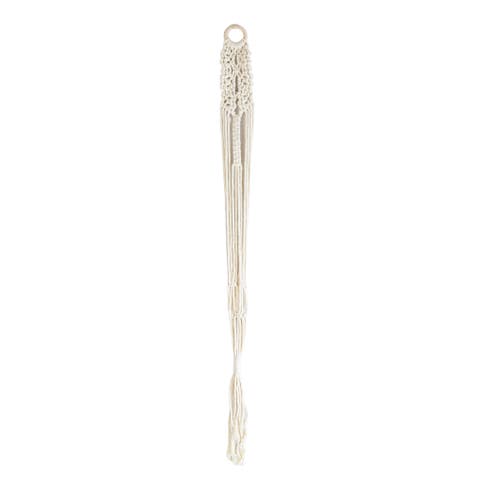 Macrame White Cotton Plant Hanger Rope 47"