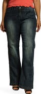 Standards & Practices High Waist Slit Hem Wide Leg Jeans