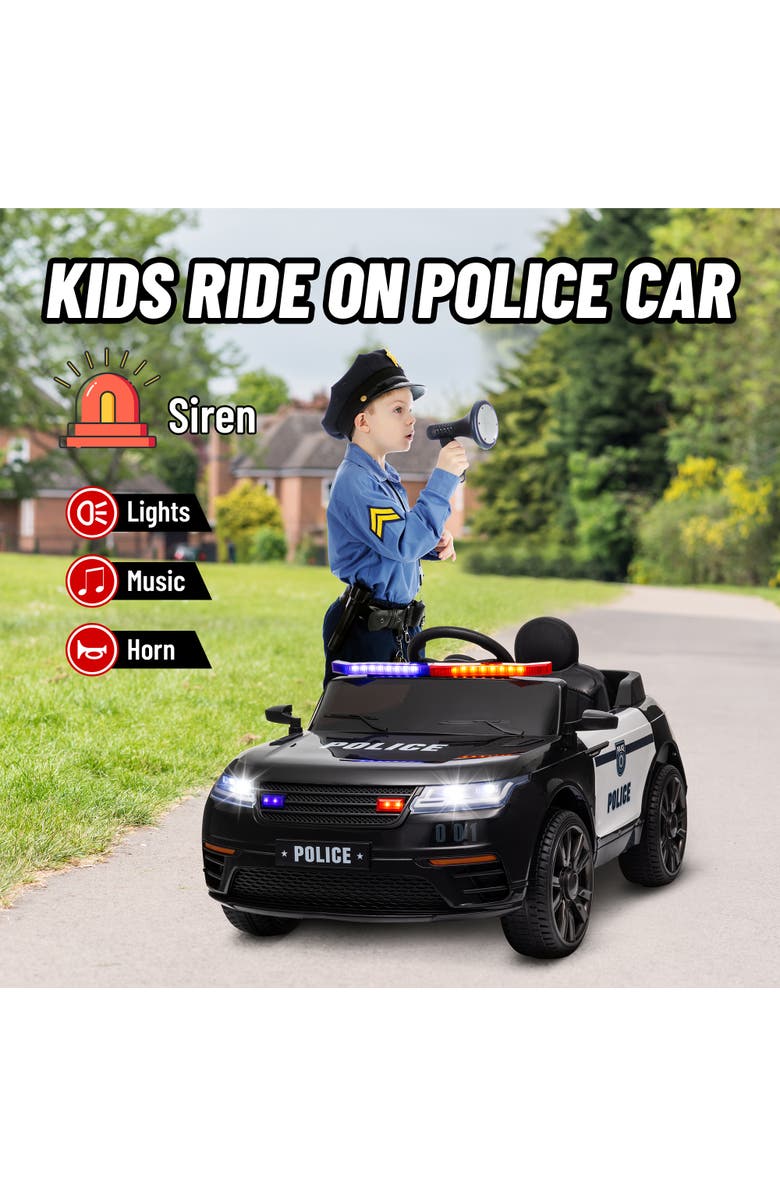 Qaba 12V Kids Electric Car w/ Remote Control, Spring Suspension, Alternate, color, Black