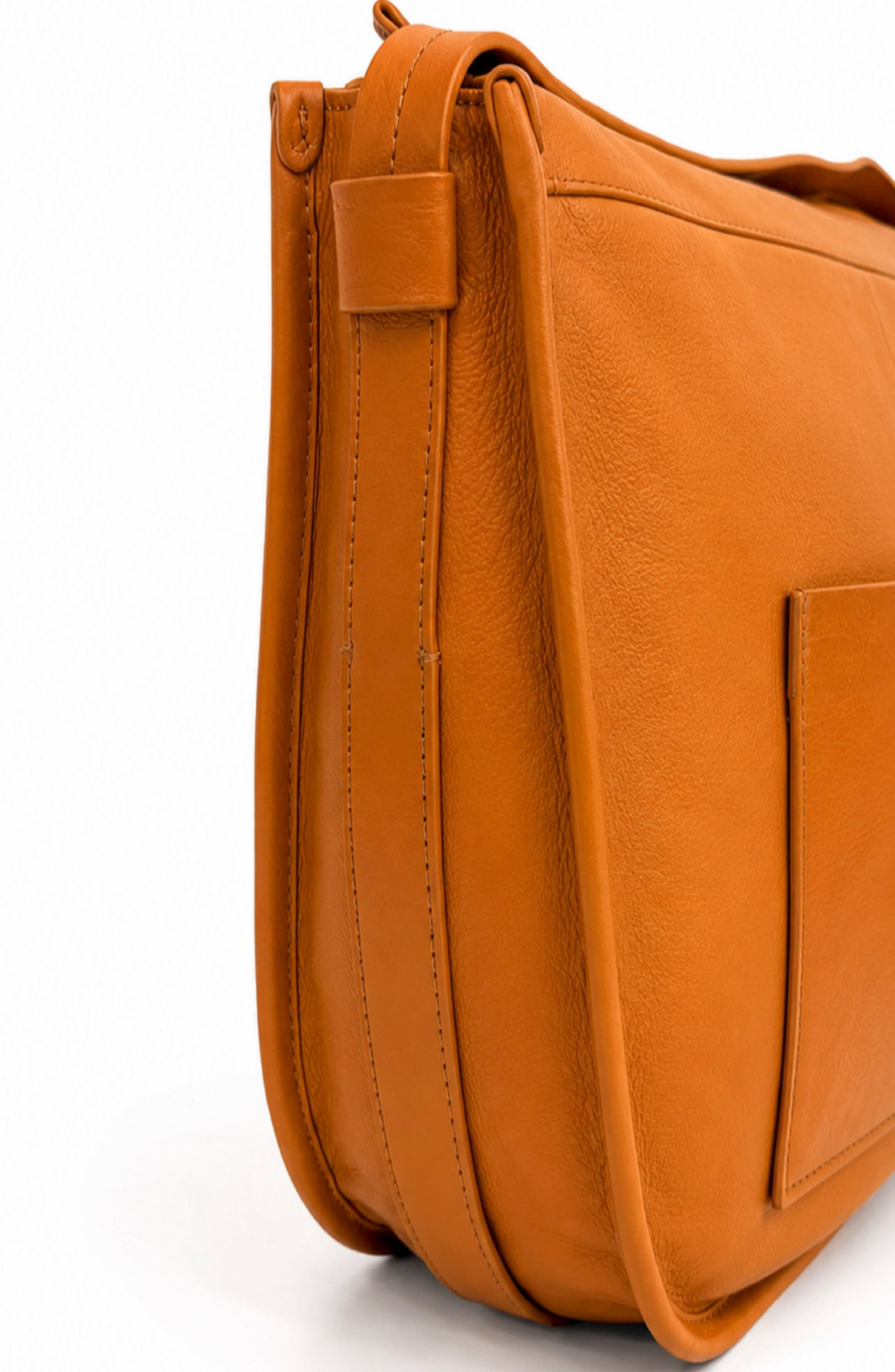 Sissy Leather Crossbody Bag, Alternate, color, CARAMEL