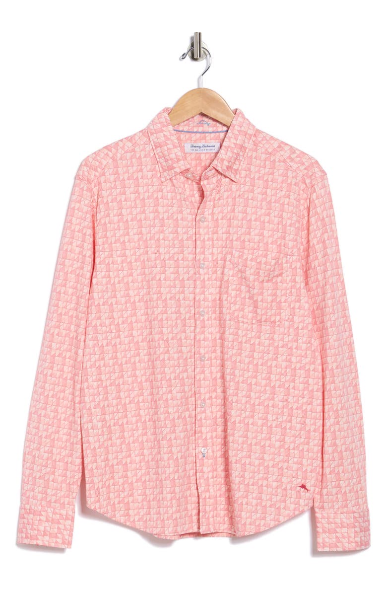 Tommy Bahama San Lucio Tiles Away Button-Up Shirt, Alternate, color, 