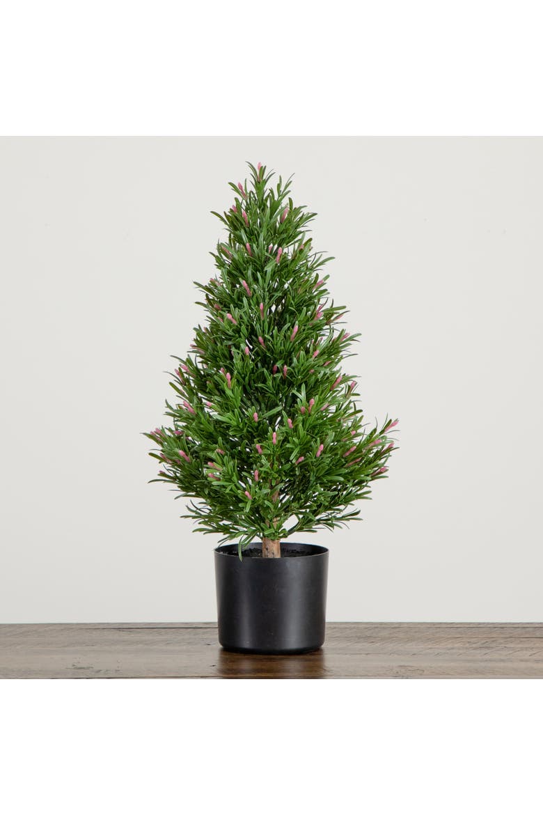 2-ft UV Resistant Artificial Rosemary Cone Topiary Tree, Alternate, color, Green