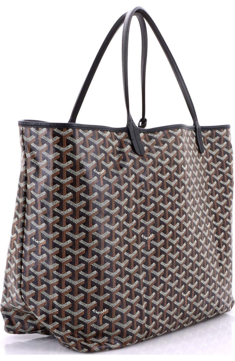 Pre-Owned Goyard Saint Louis Tote Coated Canvas GM, Alternate, color, Black