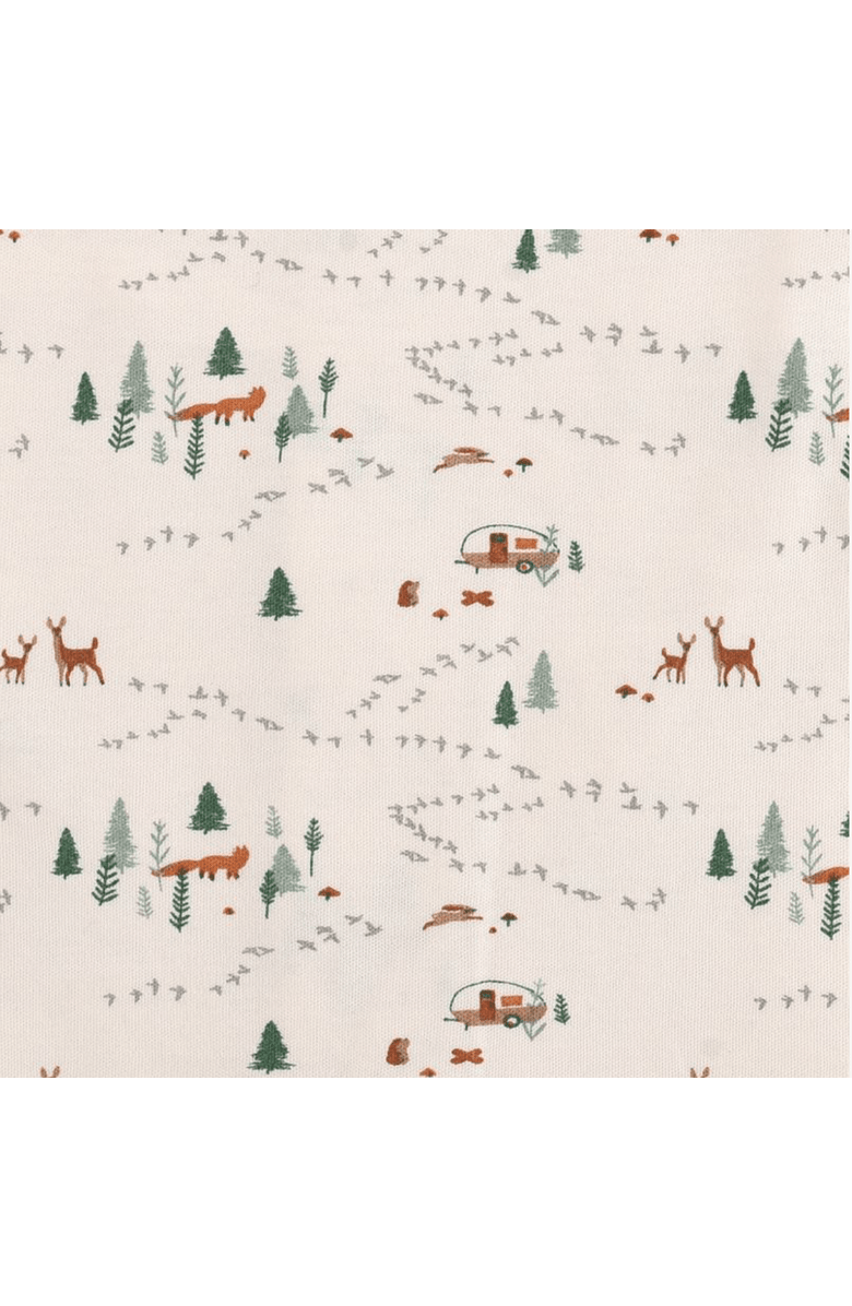 Finn + Emma Organic Footie I Into the Woods, Alternate, color, Off White