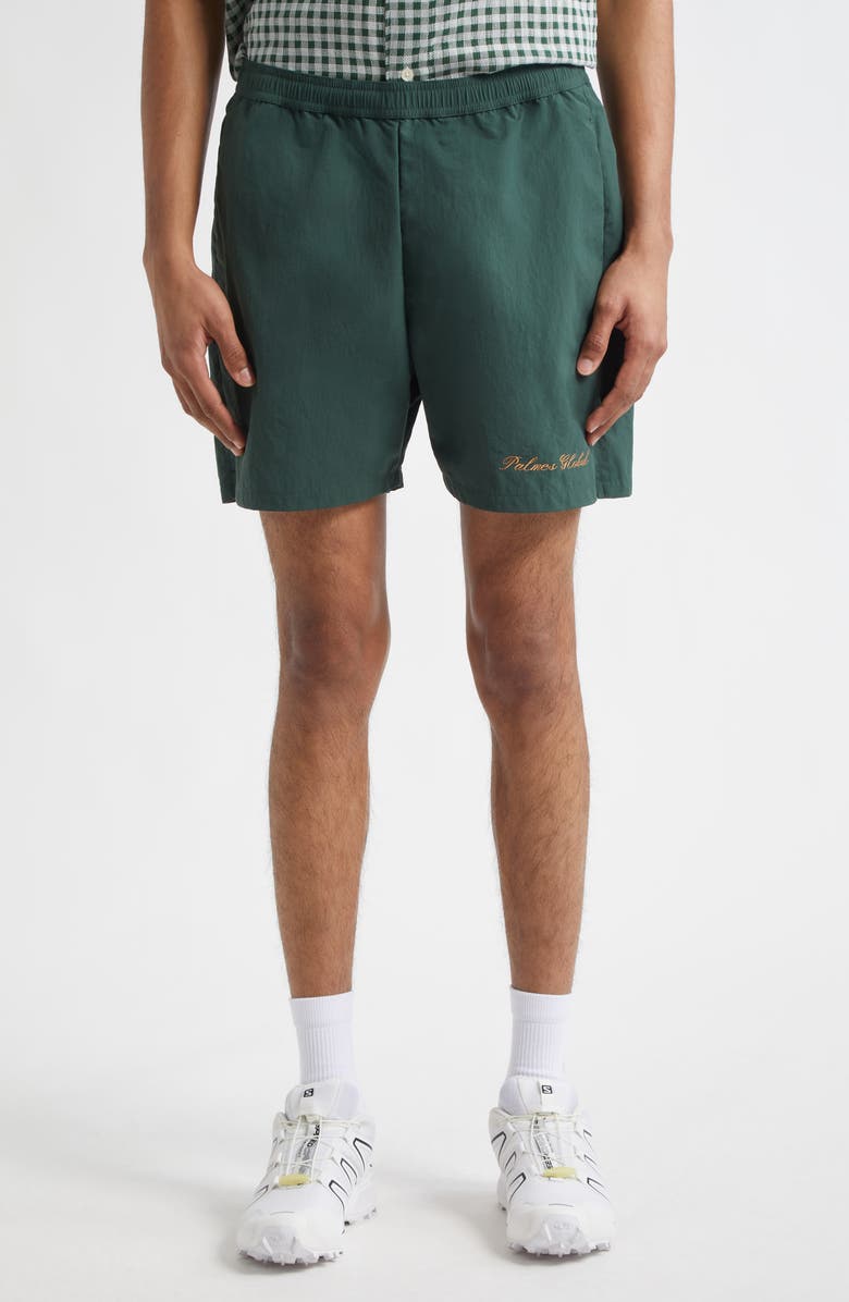 PALMES Global Tennis Shorts, Main, color, Dark Green