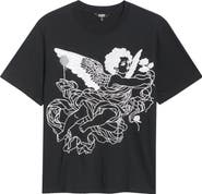 PLAY PALM ANGELS Classic Fit Graphic T-Shirt